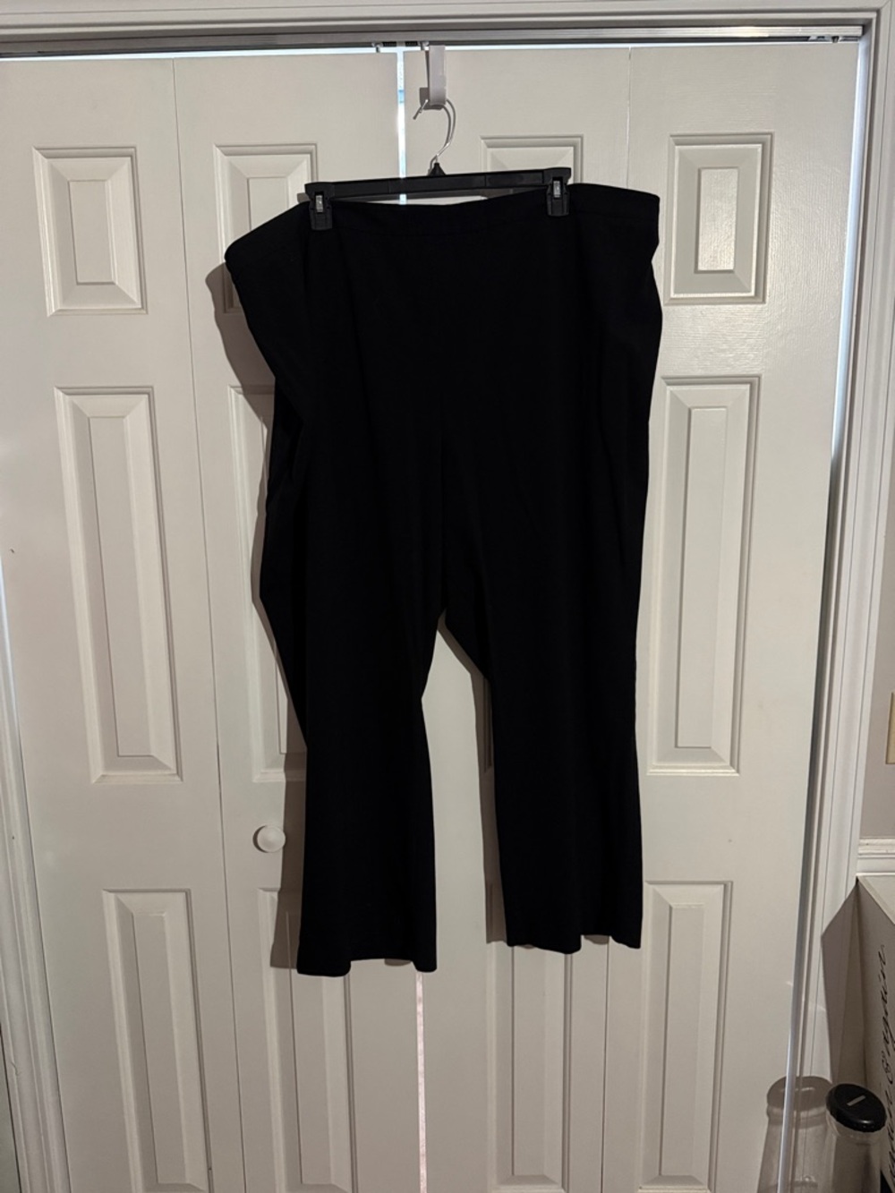 Catherines Black Wide-Leg Plus-Size Pants